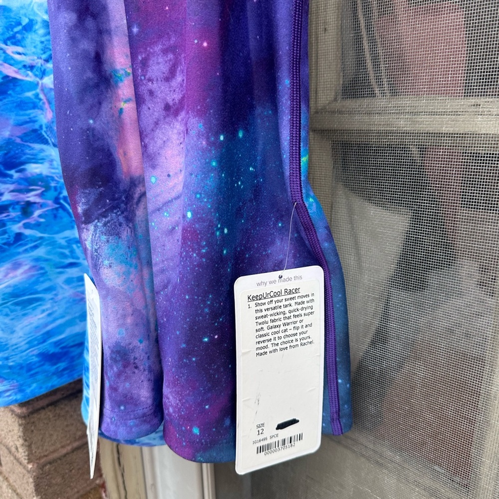 NWT Ivivva Keep Ur Cool Racer Reverisble Tank Top Size 12